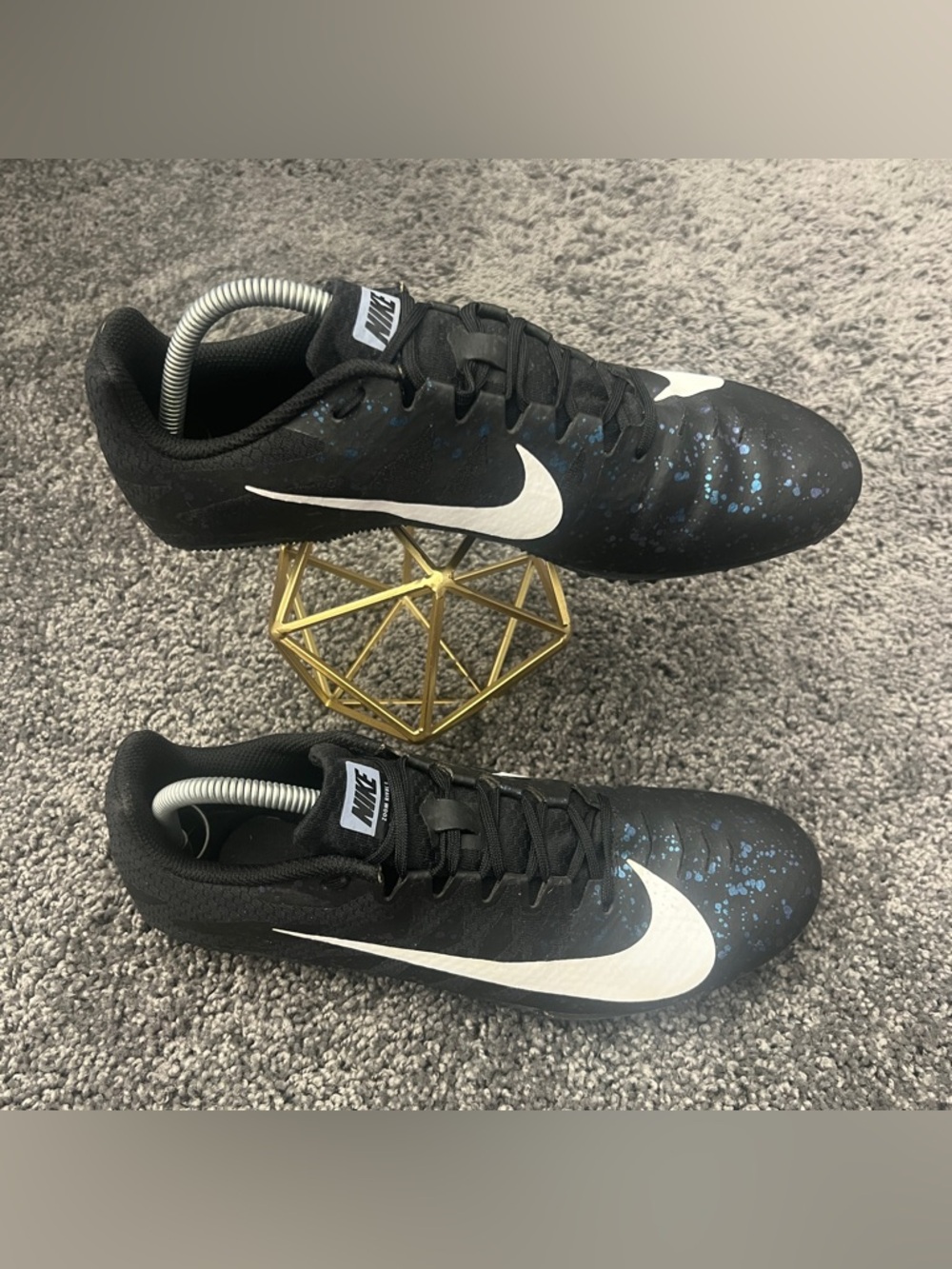 Nike Zoom Rival S 9 Shoes Men’s Size 10 Black Indigo Fog Speckle 907564-003